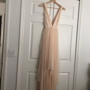 Cream Nasty Gal dress